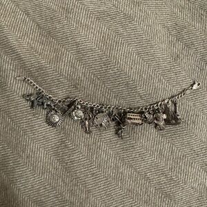 Vintage Sterling Silver Charm Bracelet